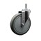 Service Caster 6'' Gray Polyurethane Wheel Swivel 7/16'' Grip Ring Stem Caster SCC-GR20S614-PPUB-716138 - alternate 1